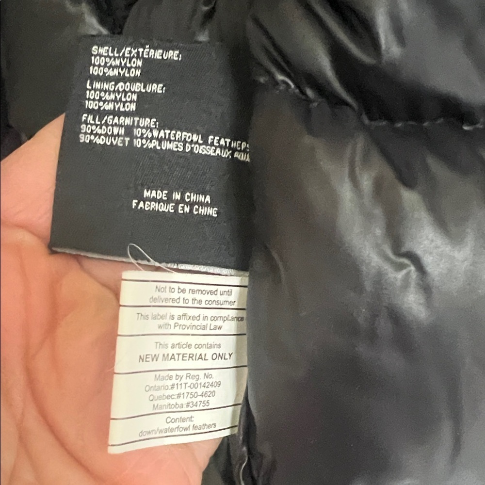 Via Spiga Black Quilted Down Fill Trench Puffer Coat L - Picture 5 of 8